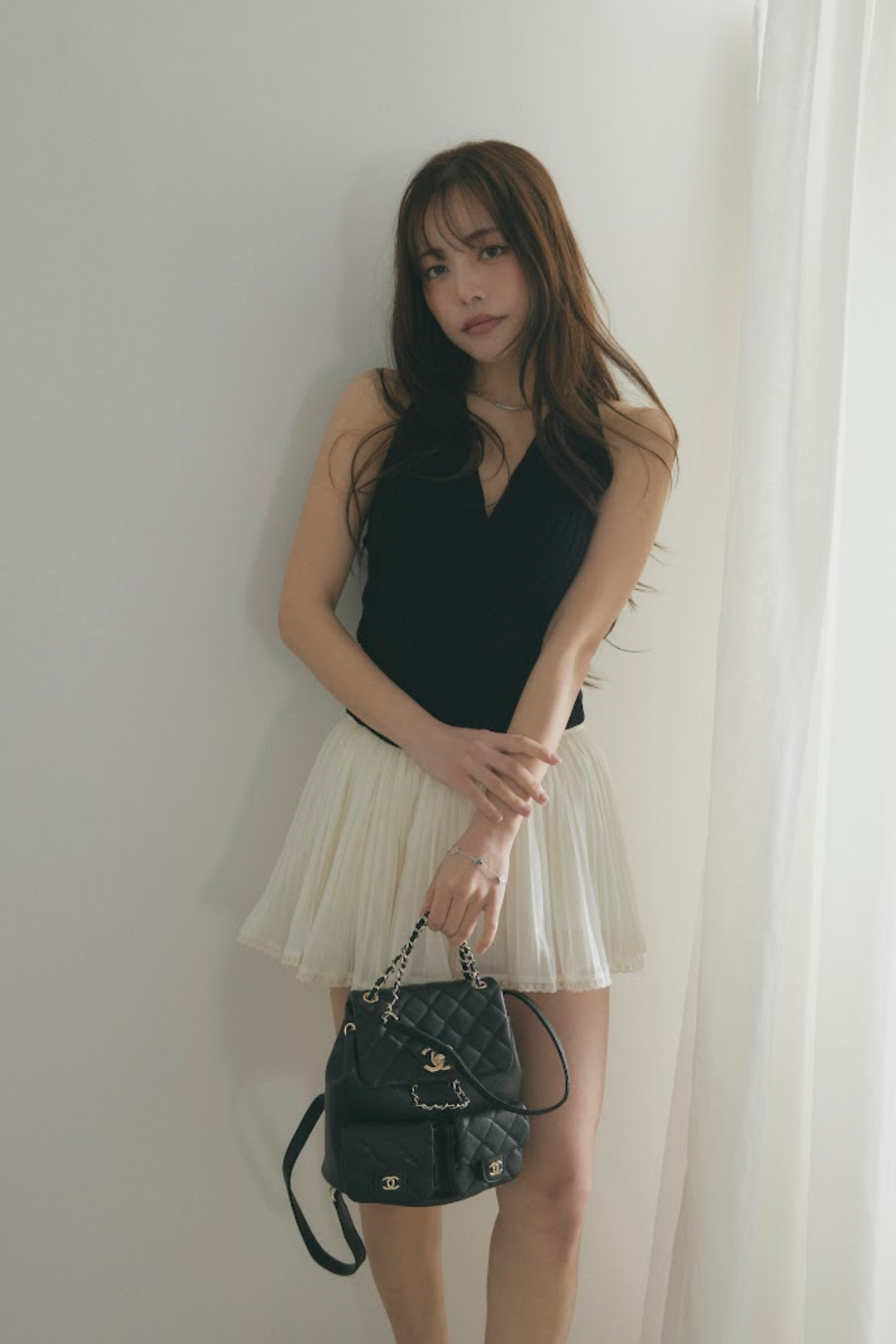 カシュクールニットトップス＆ショートボレロセット