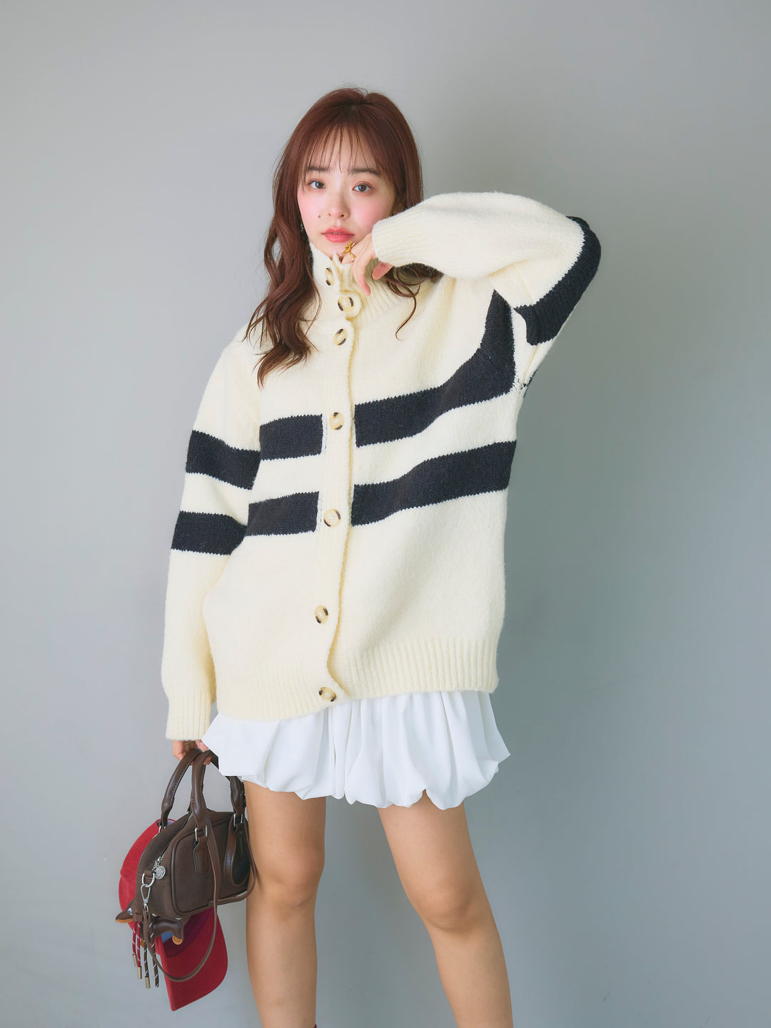 Balloon Miniskirt/WHITE