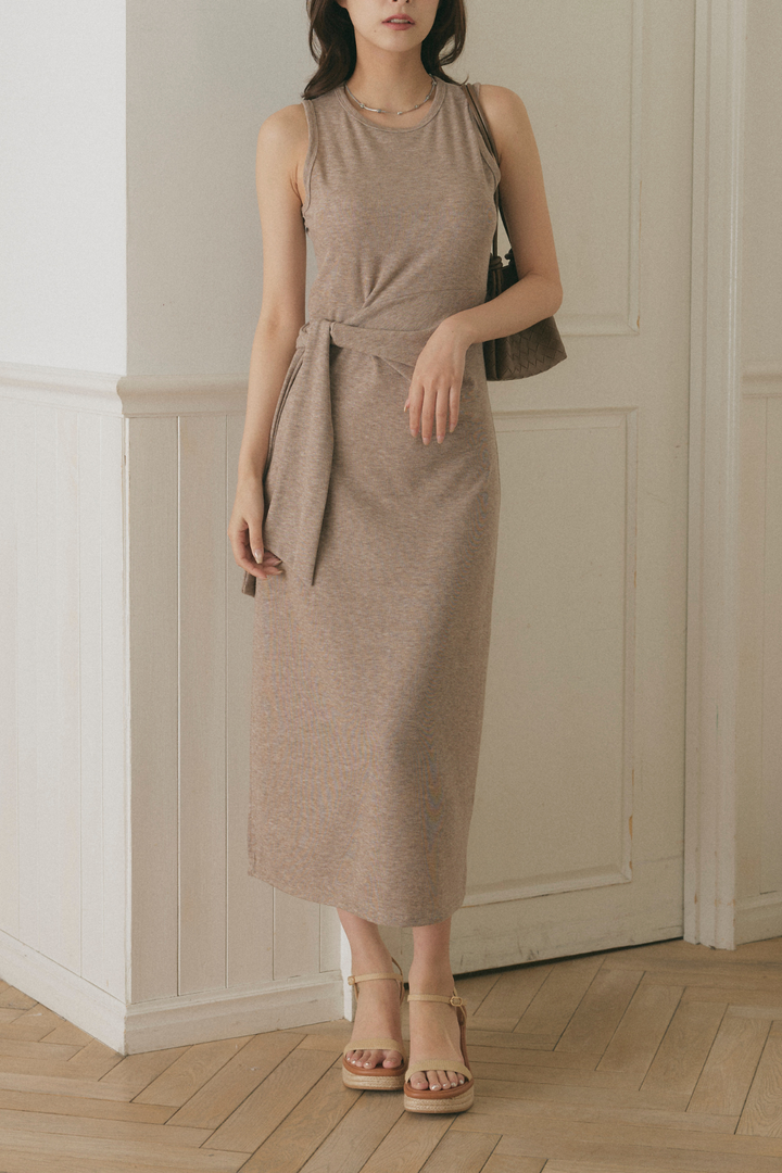 ウエストノットロングワンピース
