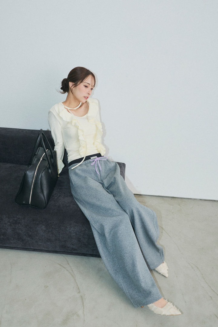 切り替えデザインスウェットパンツ