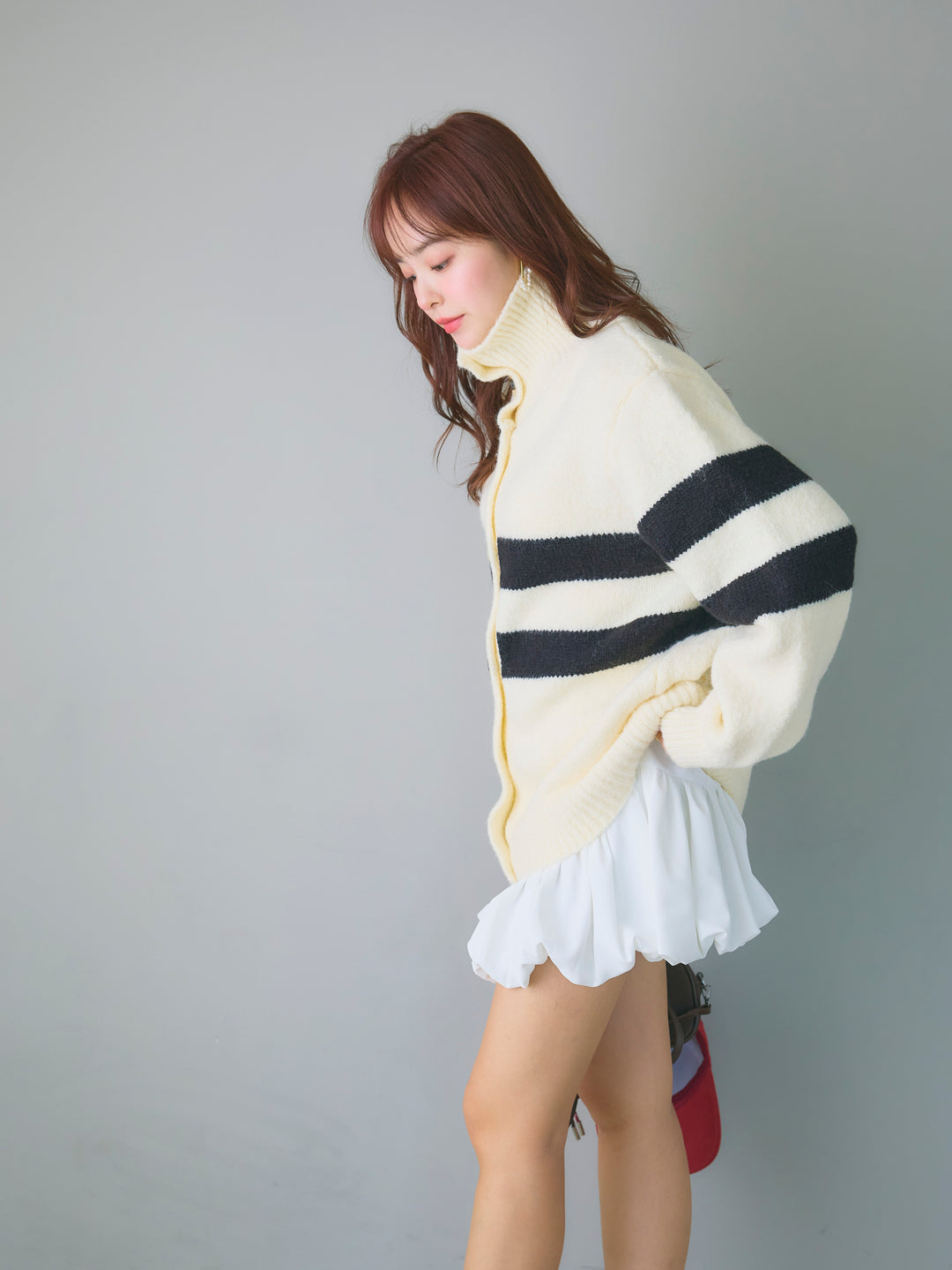 Balloon Miniskirt/WHITE