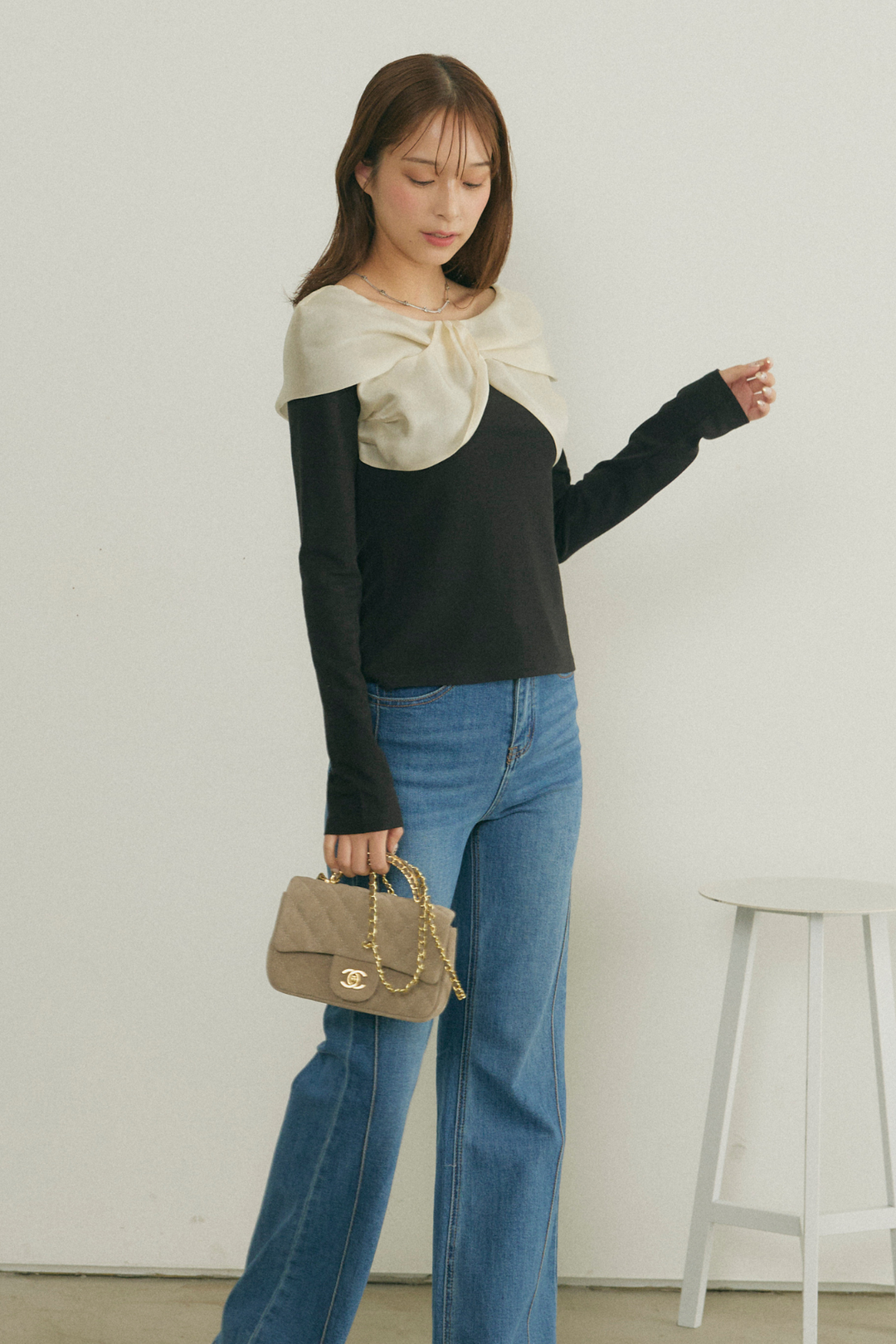 ビッグシアーリボントップス