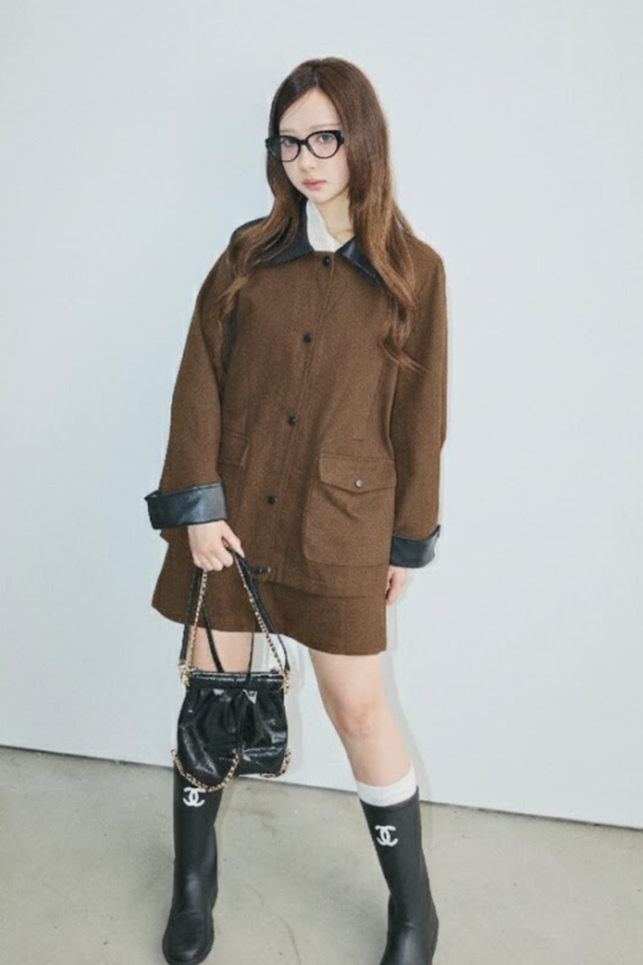 Ponte Leather Jacket Set-up