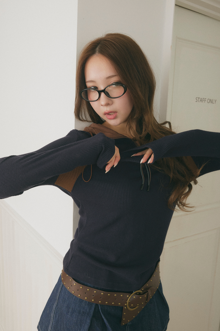 プリーツデニムマイクロスカート