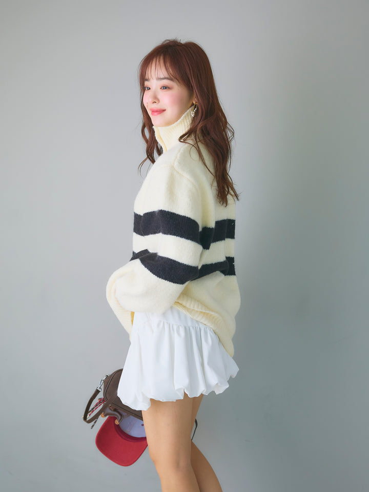 Balloon Miniskirt/WHITE