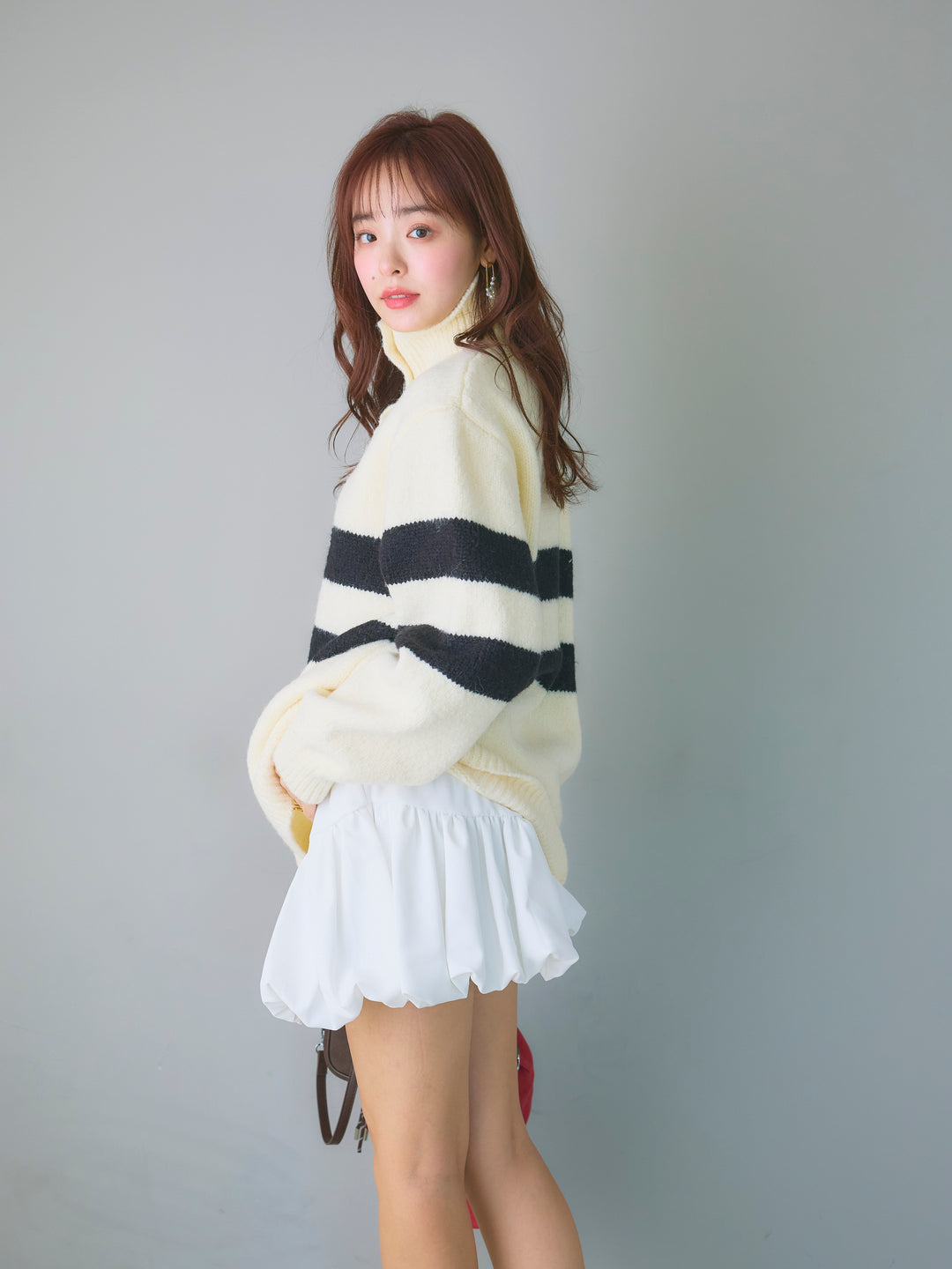 Balloon Miniskirt/WHITE
