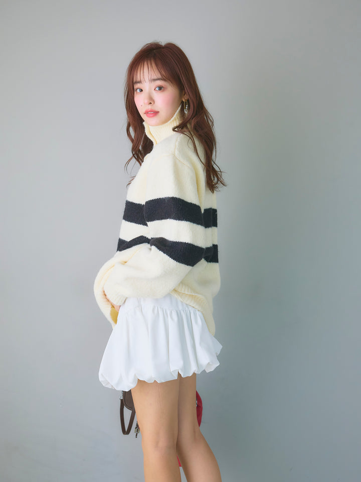 Balloon Miniskirt/WHITE