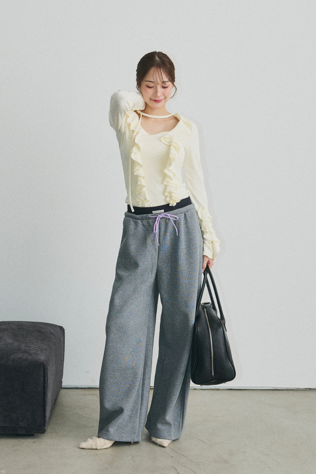 切り替えデザインスウェットパンツ