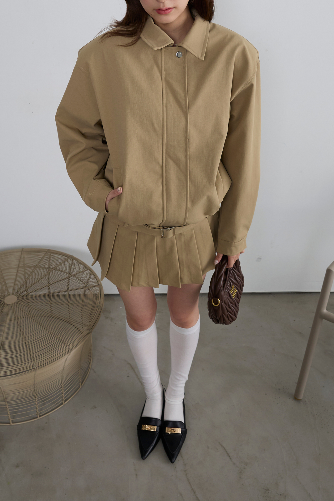 ベルトジャケットセットアップ