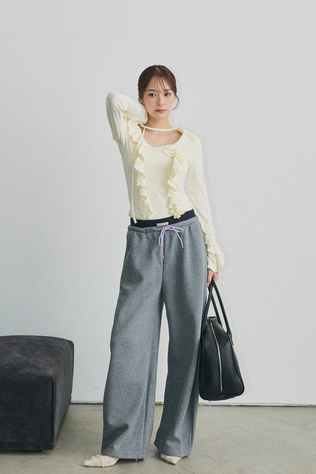 切り替えデザインスウェットパンツ