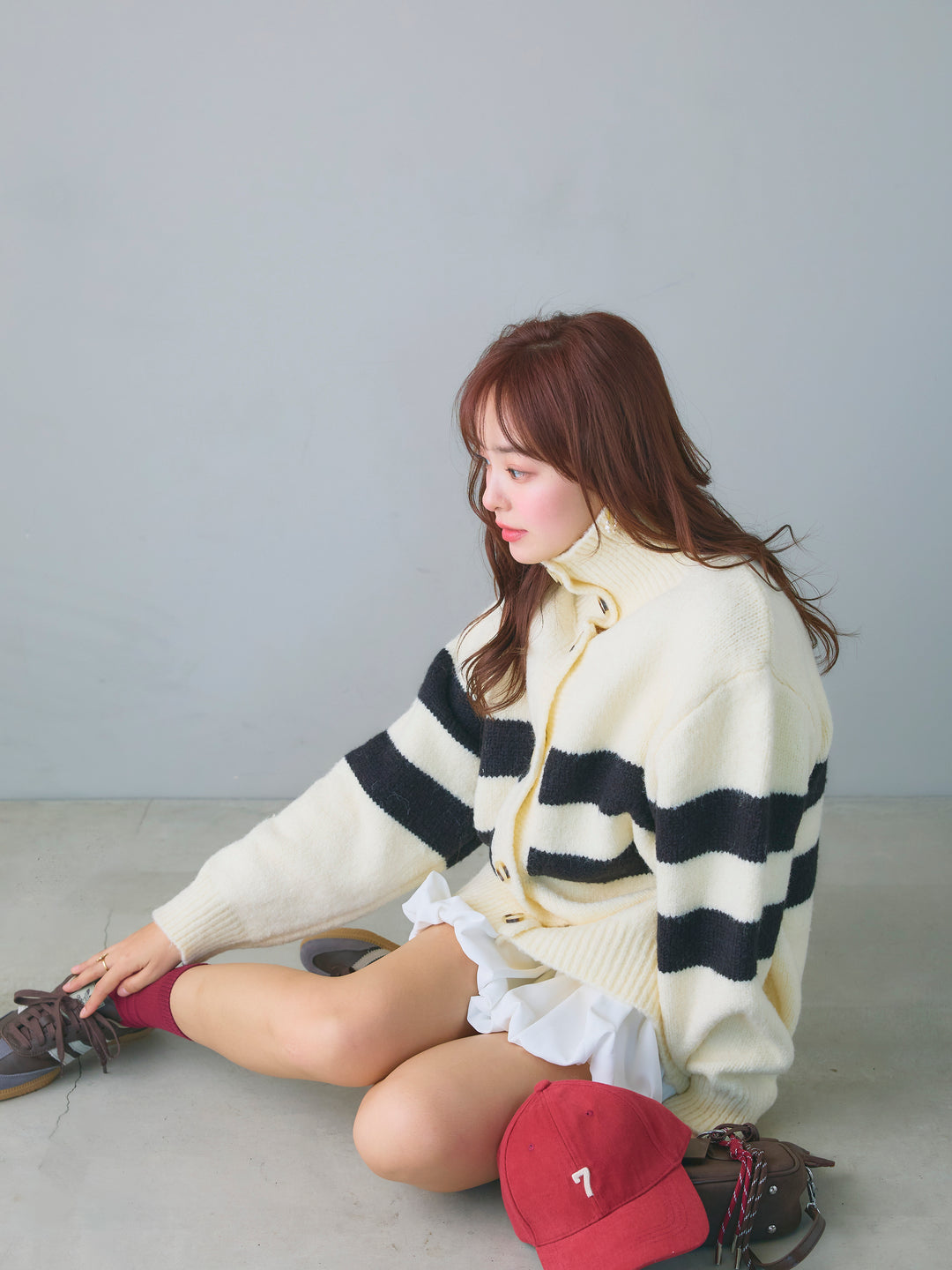 Balloon Miniskirt/WHITE