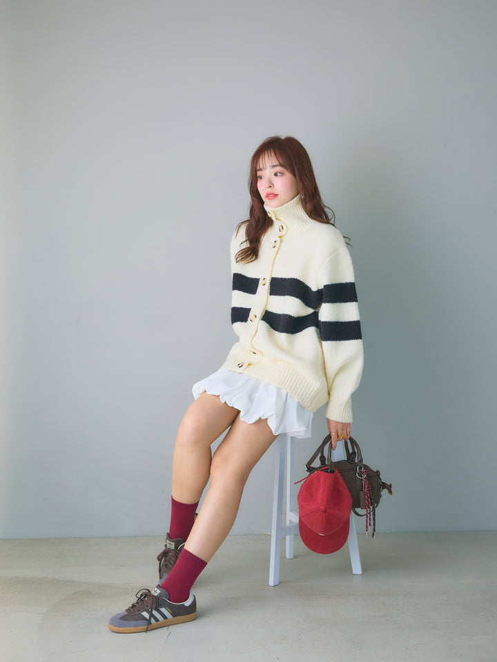 Balloon Miniskirt/WHITE