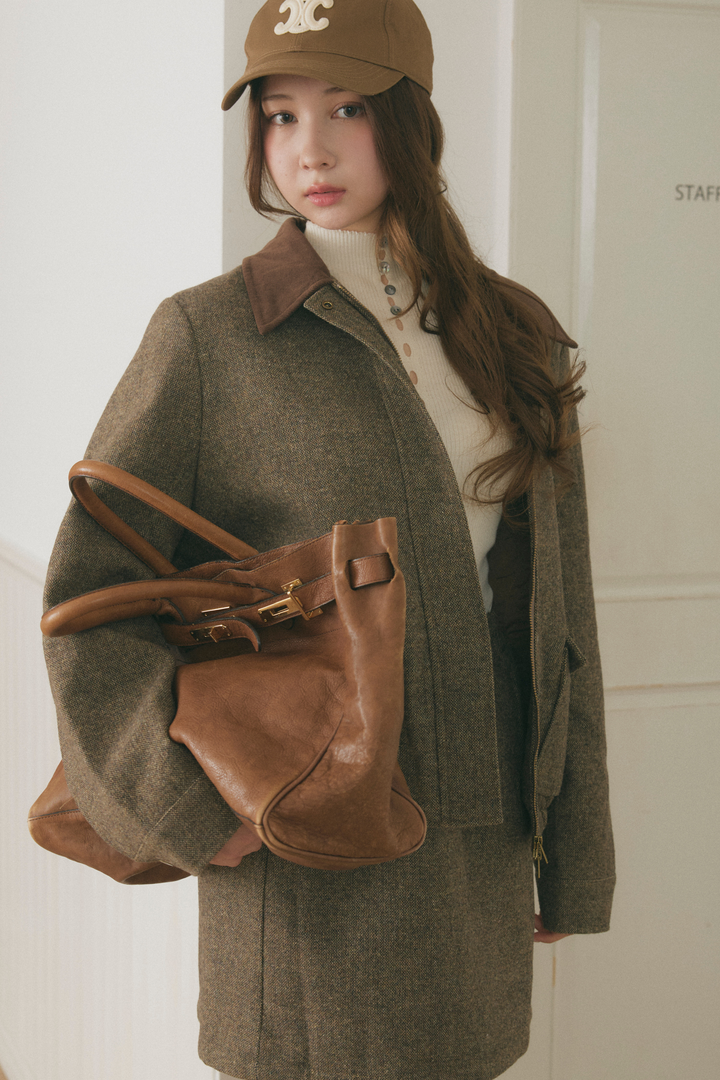 ブルゾンジャケット&スカートセット