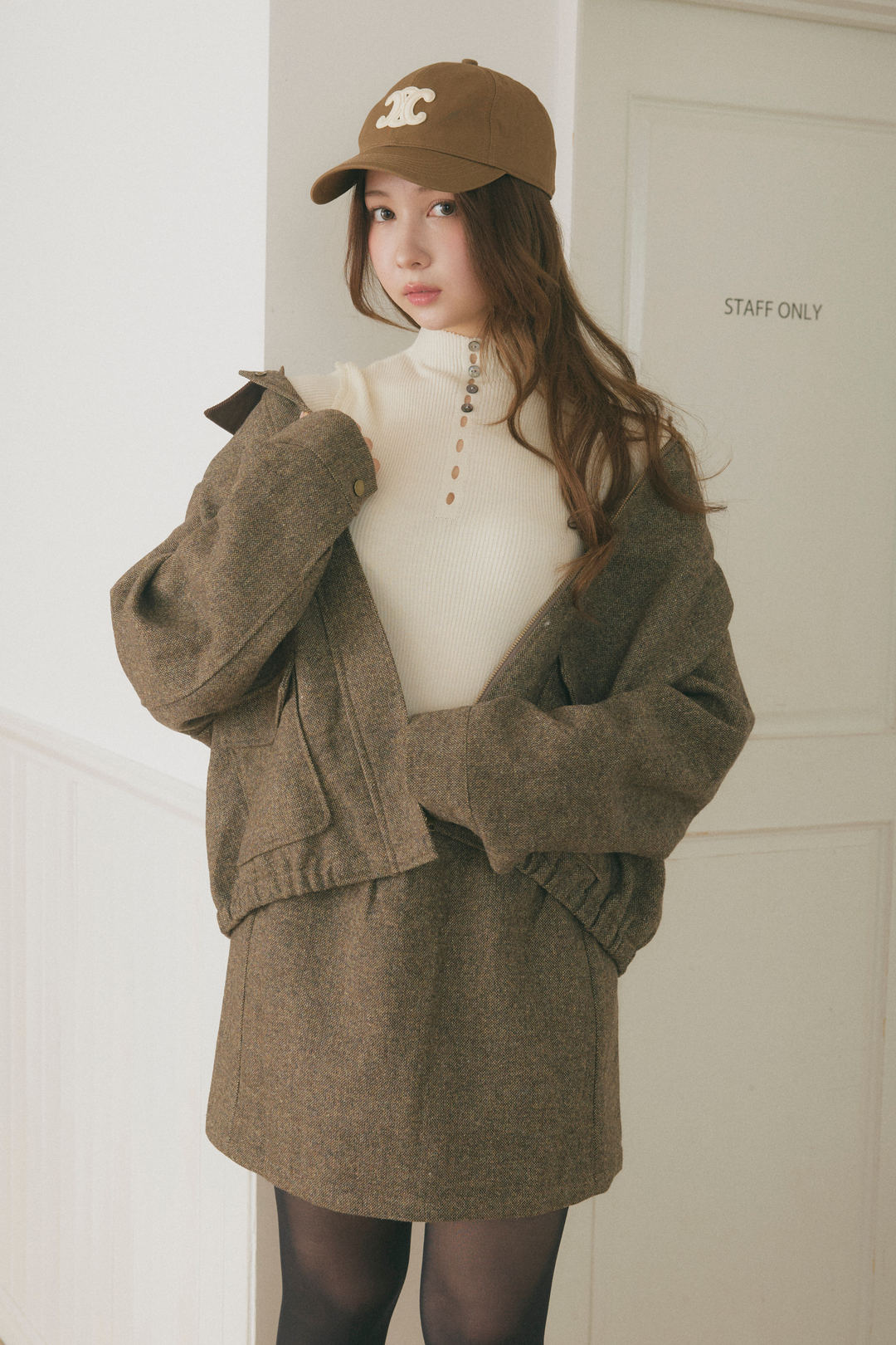 ブルゾンジャケット&スカートセット