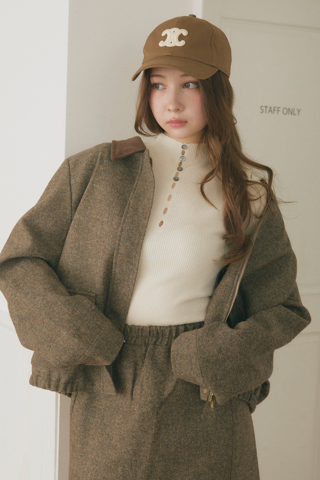 ブルゾンジャケット&スカートセット