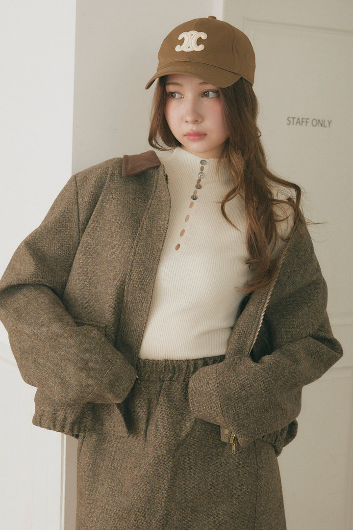 ブルゾンジャケット&スカートセット