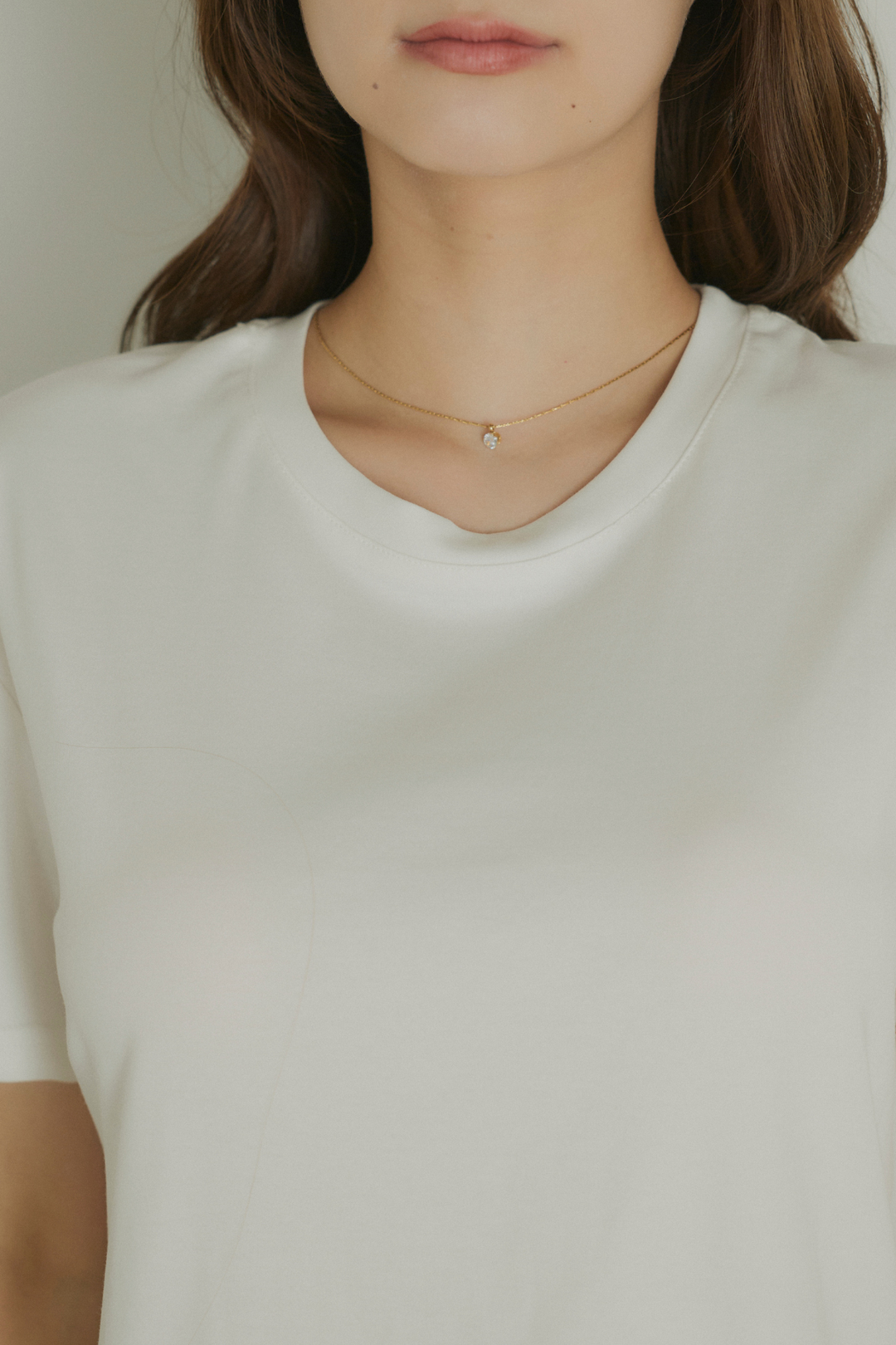 ベルト付レースコンビTシャツ