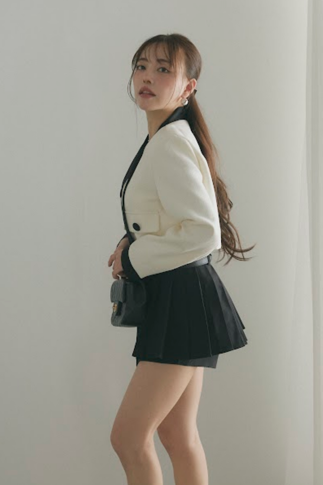 バイカラードジャケット＆スカパンセットアップ