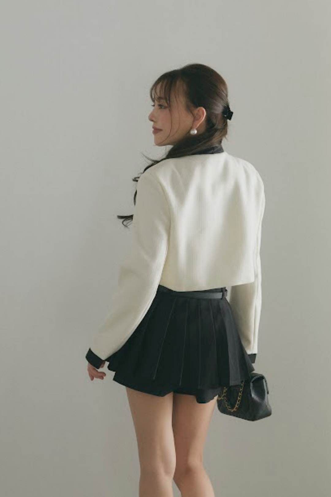 バイカラードジャケット＆スカパンセットアップ