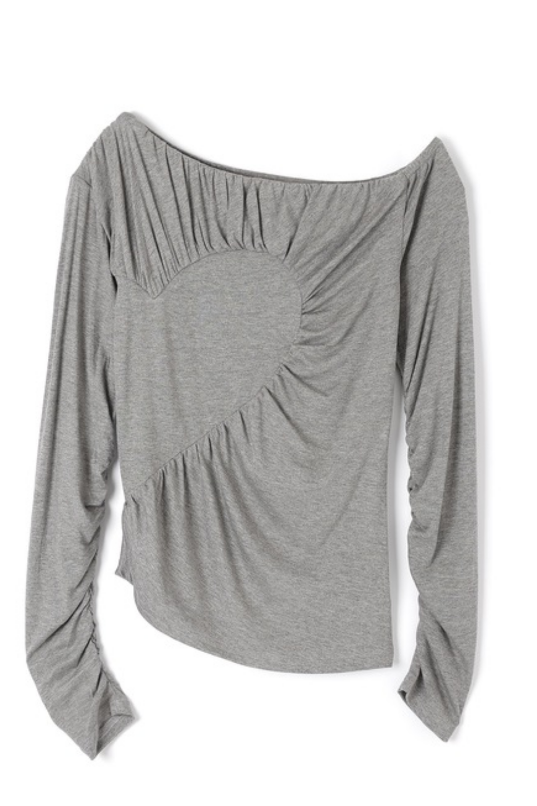 ハートギャザーアシメトップス