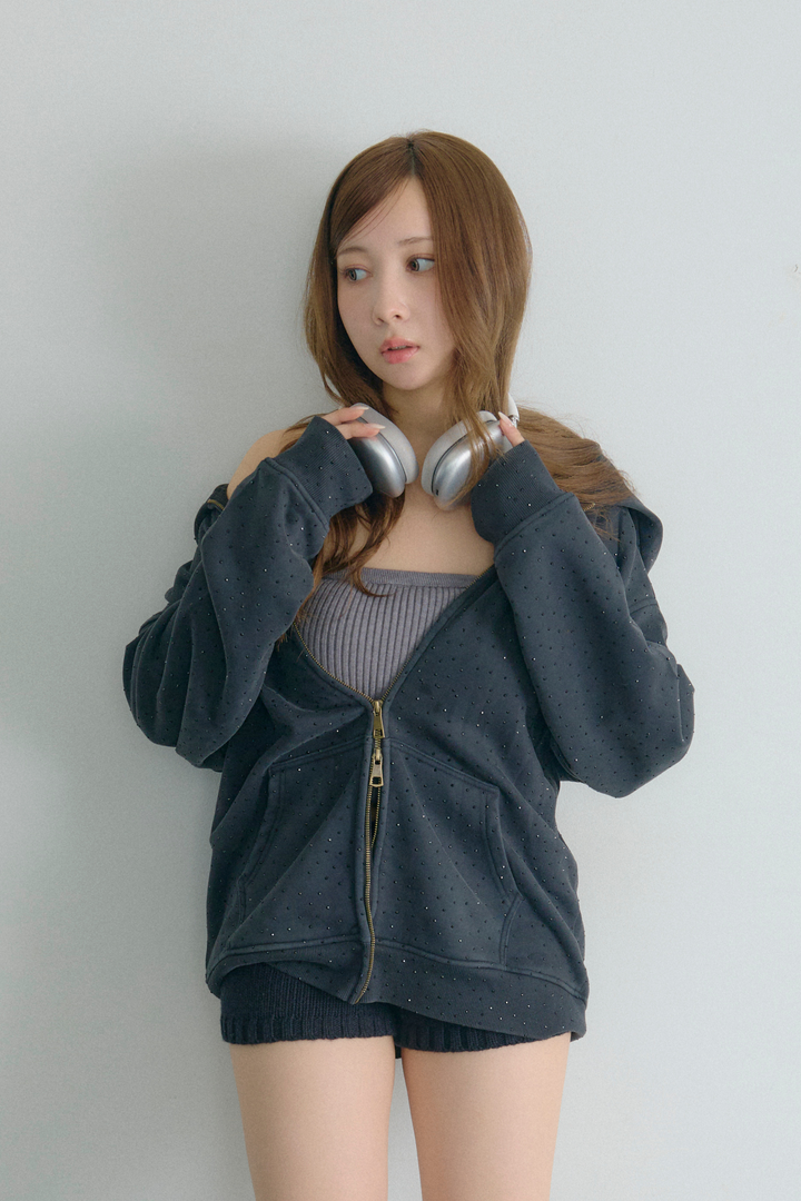 カップ付きリブベアトップ