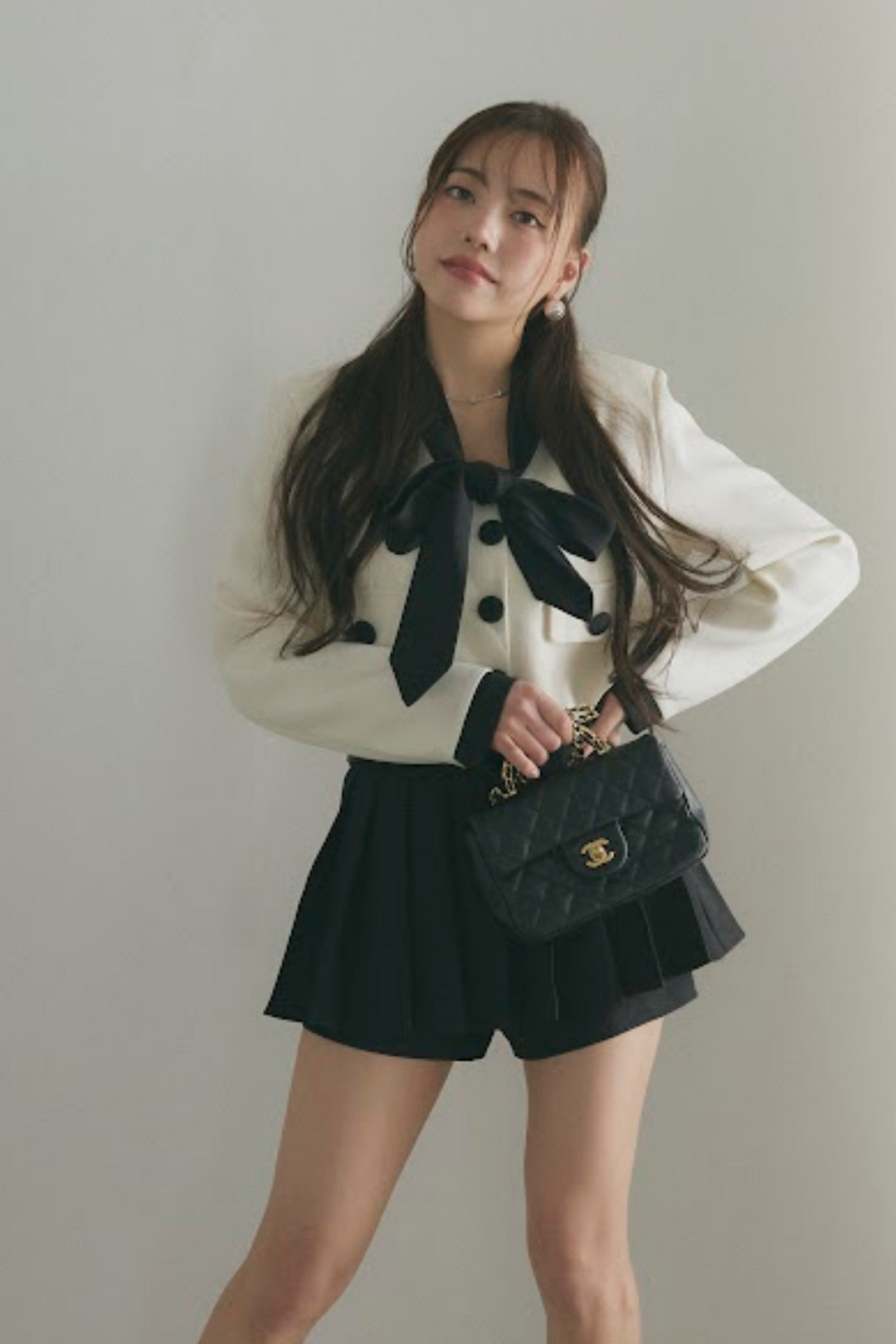 バイカラードジャケット＆スカパンセットアップ