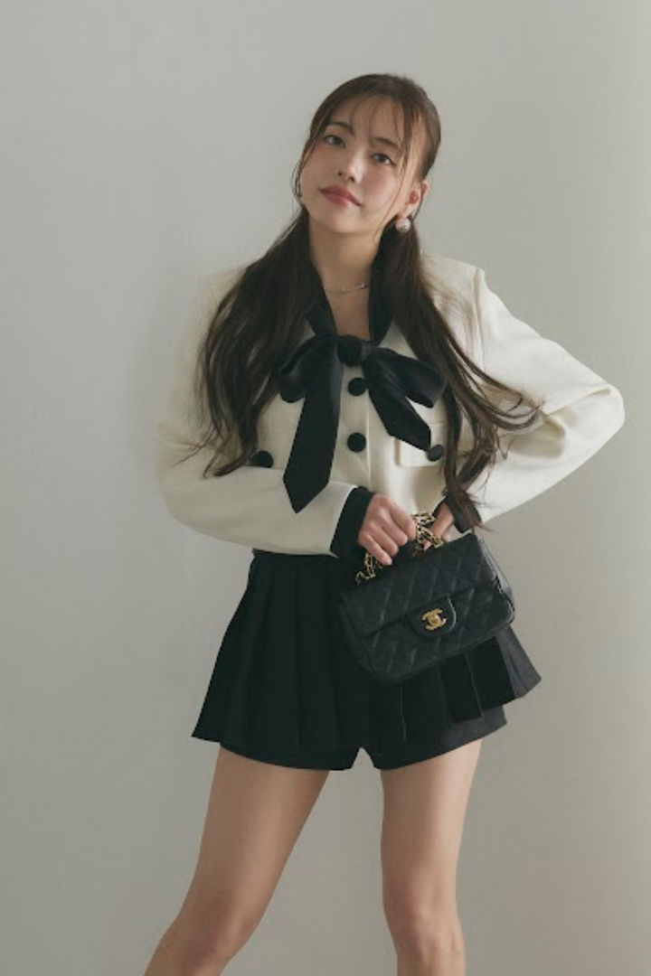 バイカラードジャケット＆スカパンセットアップ