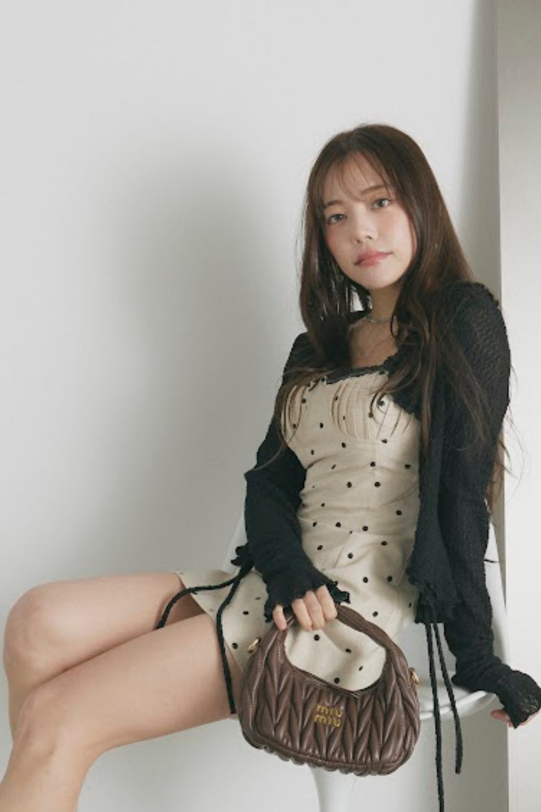 ダブルリボンシアーフリルカーディガン