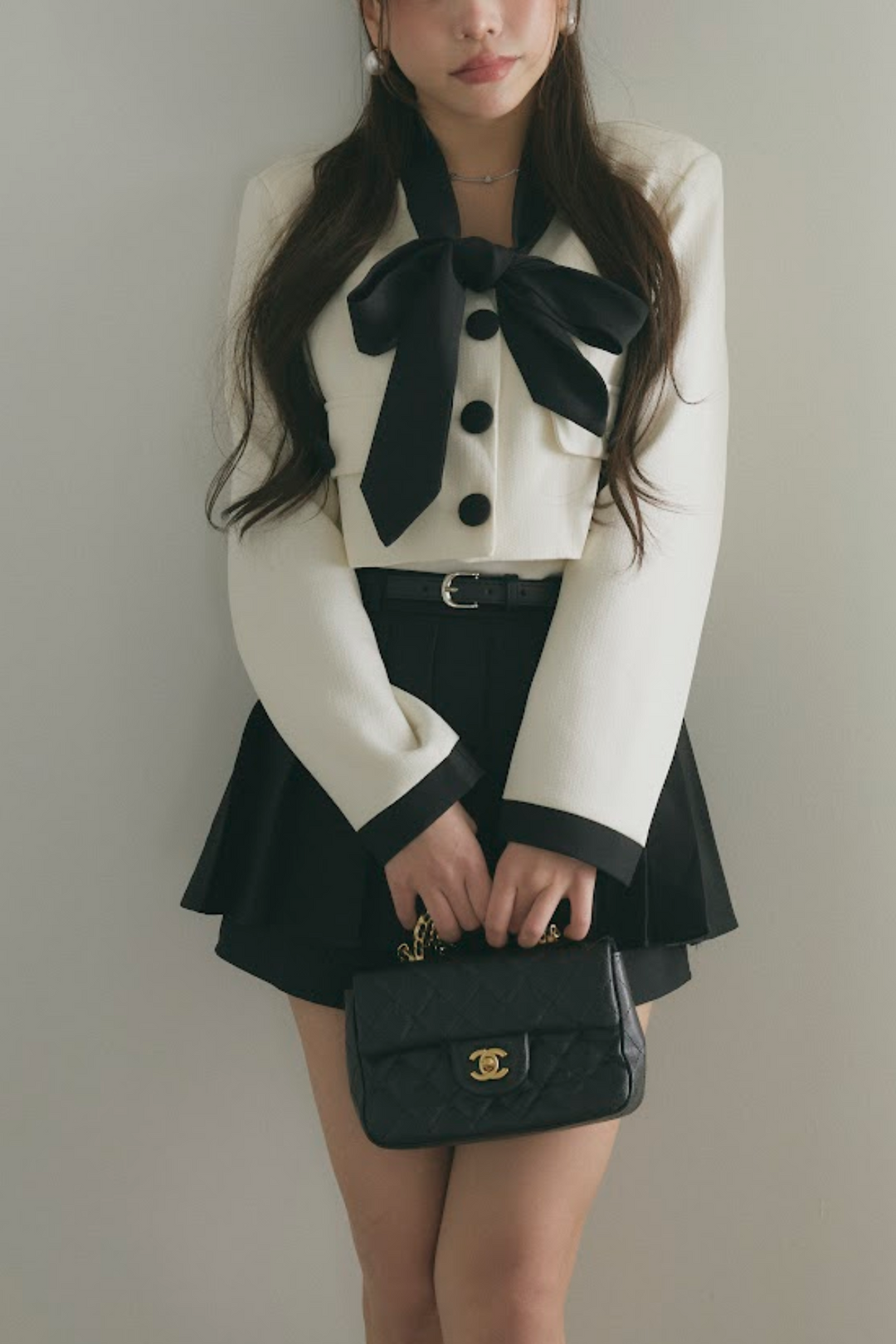 バイカラードジャケット＆スカパンセットアップ