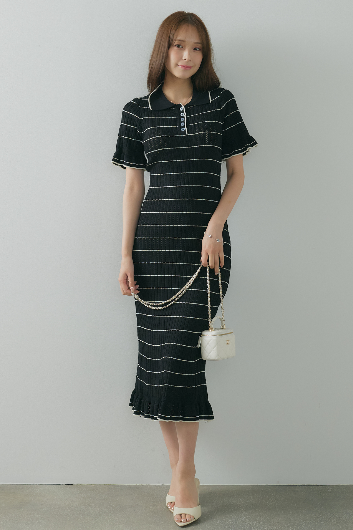 BURBERRY ボーダーワンピース BURBERRY BLUE LABEL 半袖ボーダー