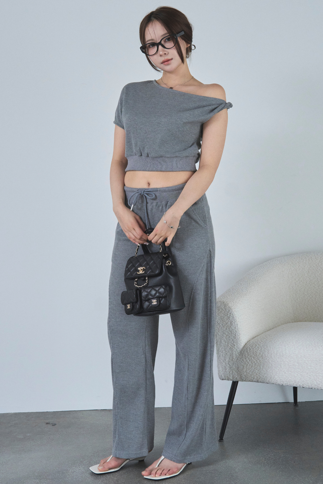 ワンショルワッフルセットアップ