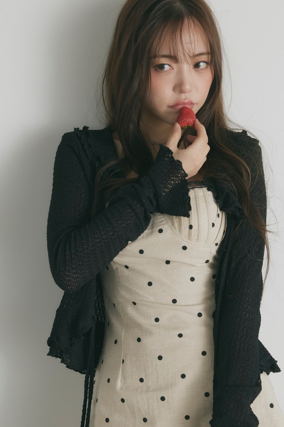 ダブルリボンシアーフリルカーディガン