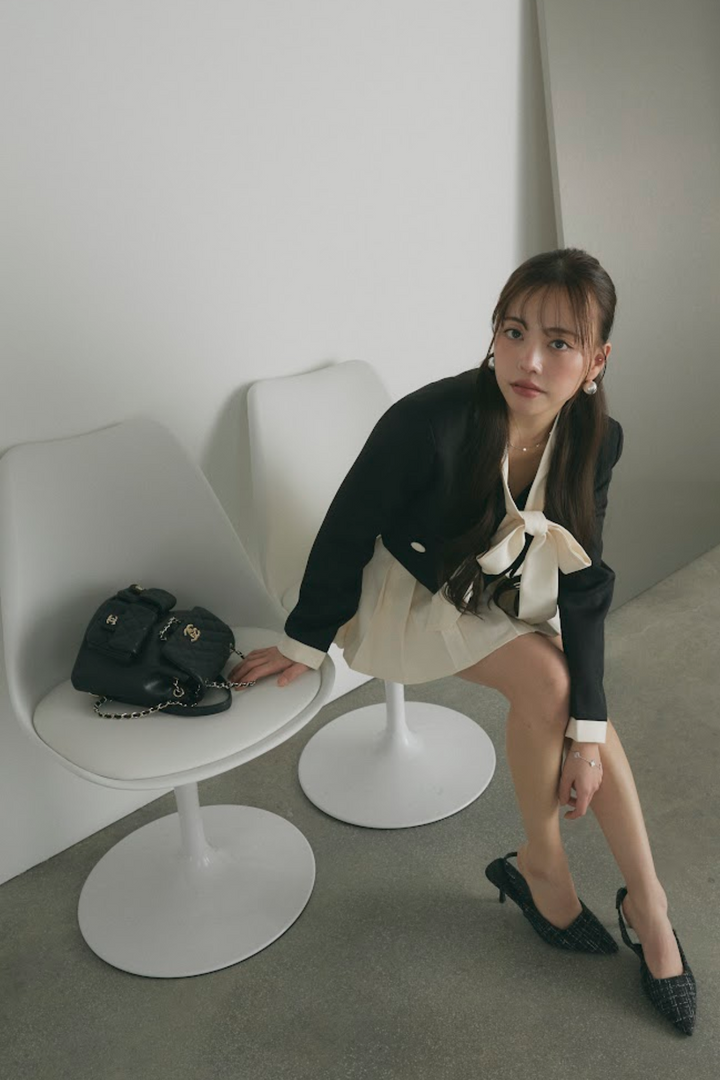 バイカラードジャケット＆スカパンセットアップ