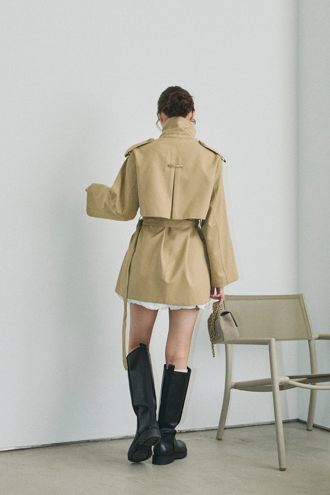 ウエストベルトトレンチコート