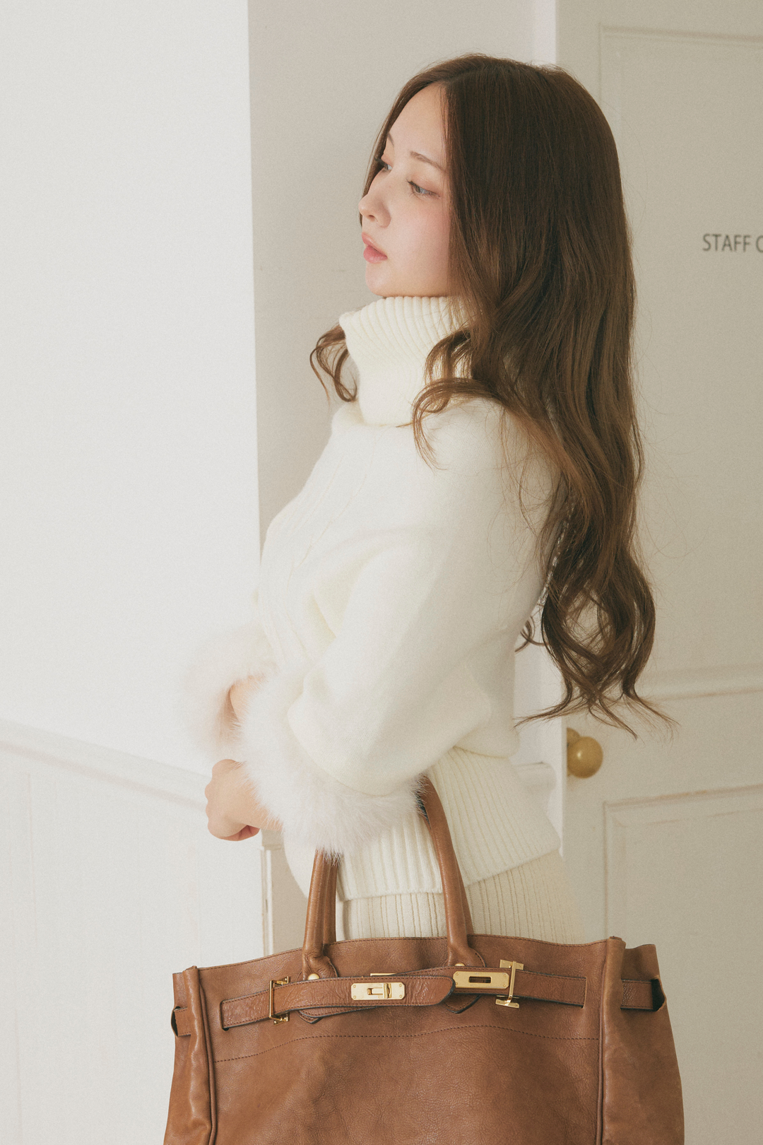 オフショルファーポンチョ