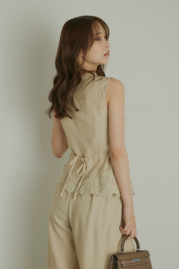 ヘムレーストップス×ワイドパンツ