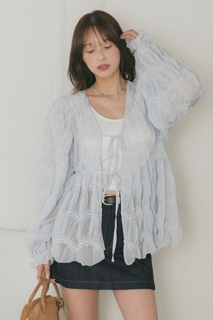 ステッチデニムミニスカート