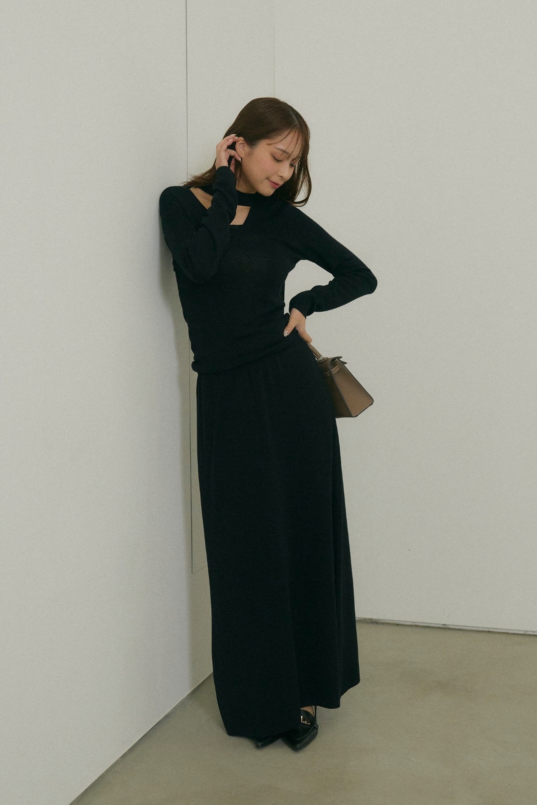 スフレタッチニットスカート