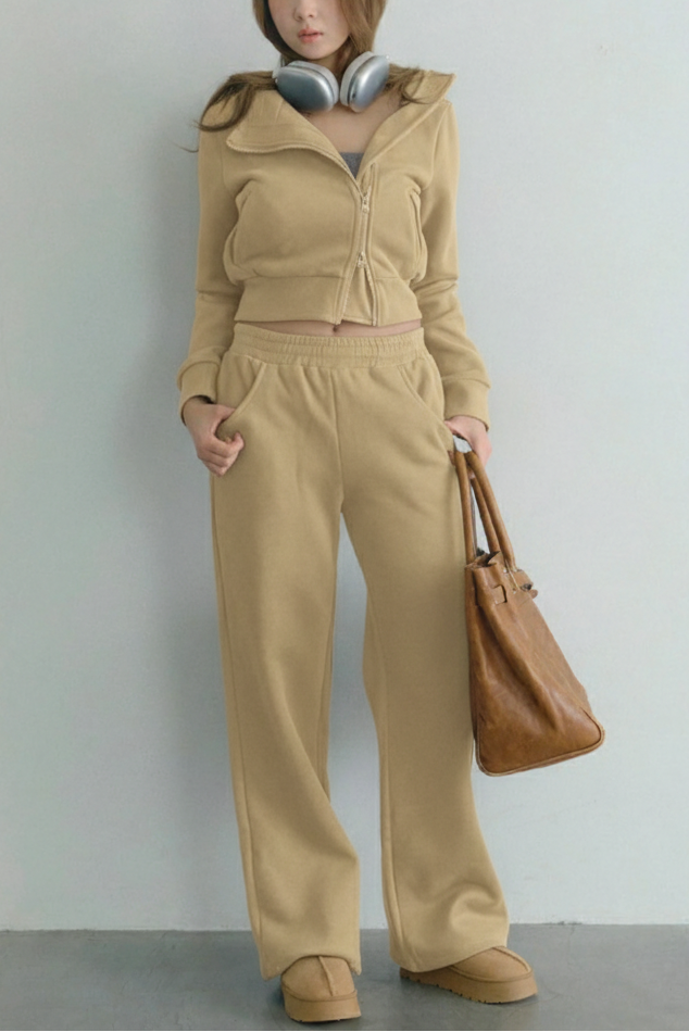 ダブルジップフード&パンツセット