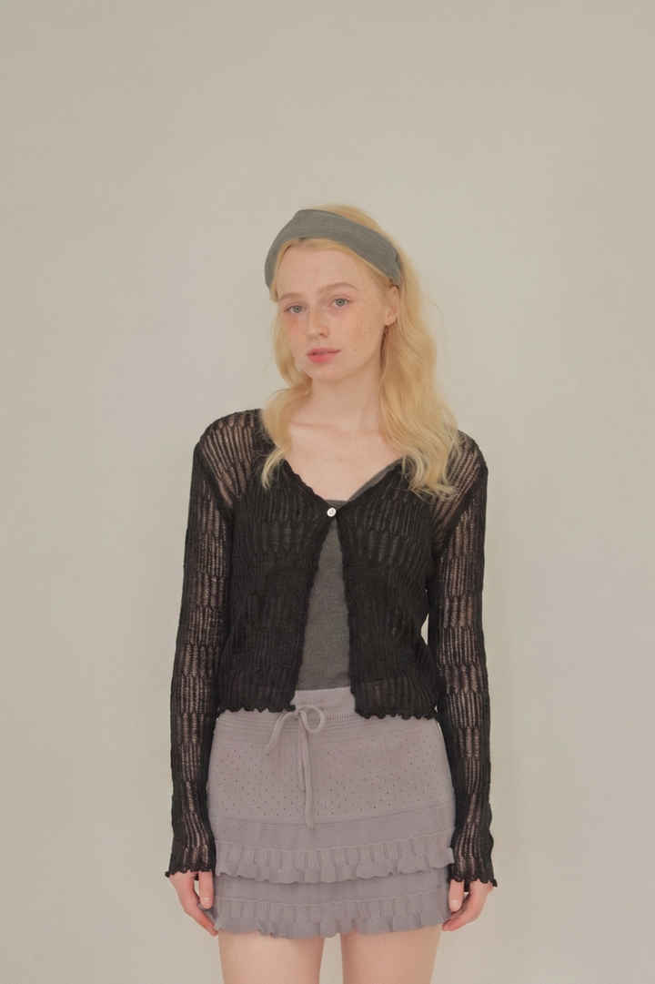 シアーストライプカーディガン