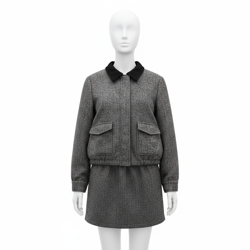 ブルゾンジャケット&スカートセット