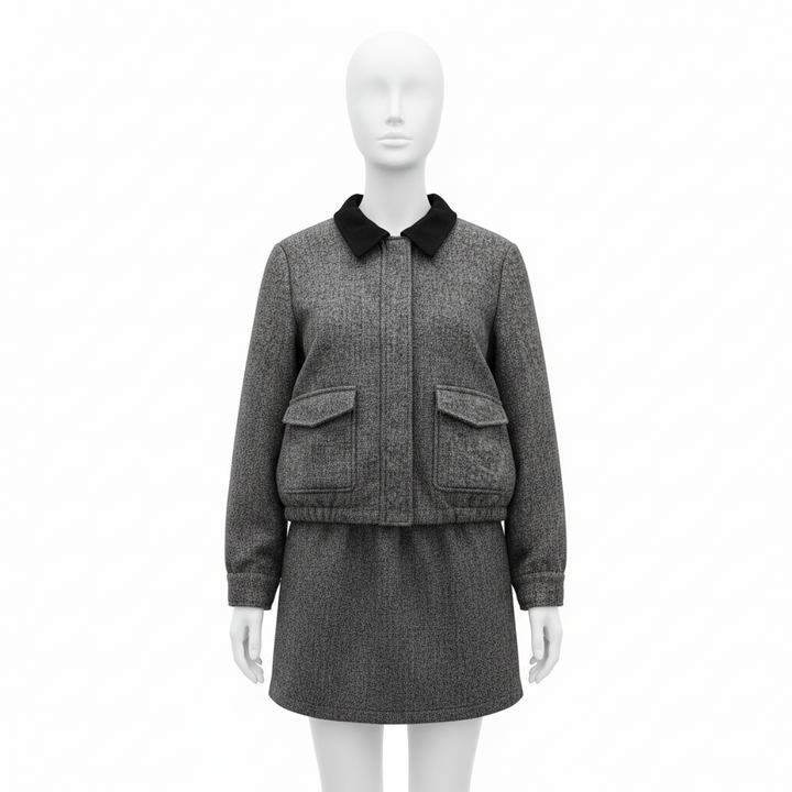 ブルゾンジャケット&スカートセット