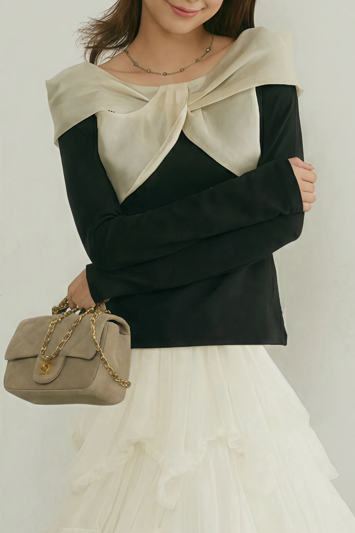 ビッグシアーリボントップス