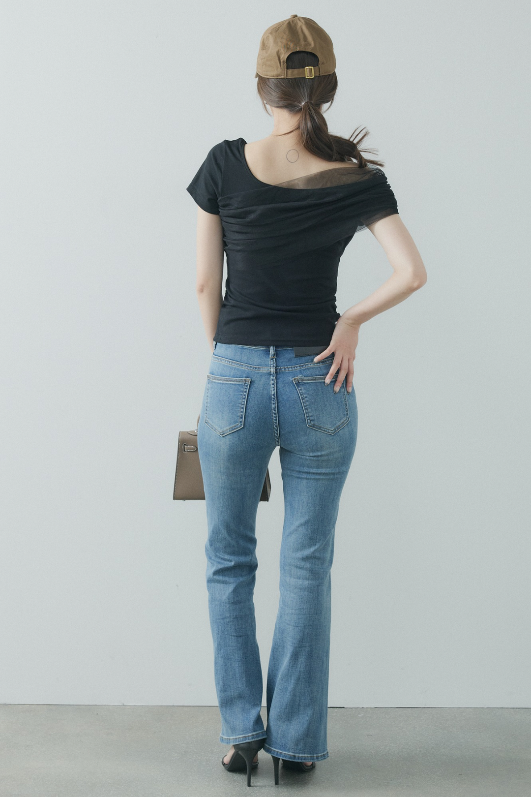 エアリーチュールコンビTシャツ